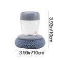 thumbnail image 6 of Snmubt Soap Dispensing Palm Brush Dishwashing Brush Ergonomic Grip Palm Brush Kitchen Cleaning Dishwasher Suitable for Sink Pots and Pans Cleaning (Bule, Plastic), 6 of 7