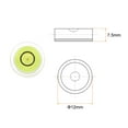 thumbnail image 2 of Unique Bargains 4 Packs Round Bubble Level 12x7.5mm Mini Circular Bullseye Spirit Levels for Leveling Camera Tripod Telescope, Lime, 2 of 6