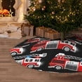 thumbnail image 5 of Fuzoiu Fire and Rescue Truck Print Christmas Tree Skirt,Xmas Christmas Decorations,Xmas Tree Mat for Farmhouse Holiday New Years Home Party Decor Tree Rugs-36", 5 of 6
