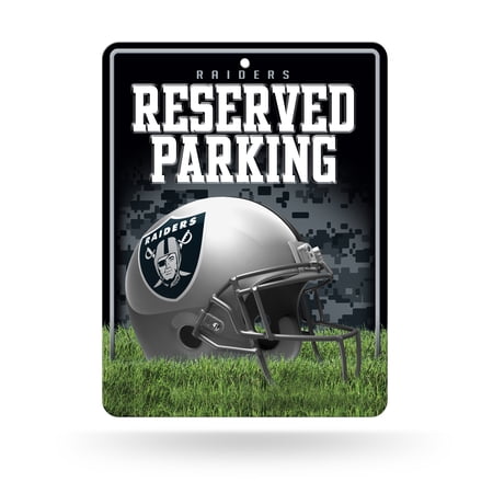 RAIDERS METAL PARKING SIGN
