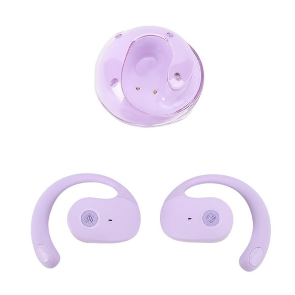 Translator Device Earbuds, 5.4 Al Translation Earphone Ear Hook 140 Languages for Business ,Black,Beige,Purple