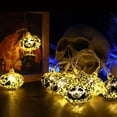 thumbnail image 4 of DYstyle Halloween Indoor Party Bar Halloween Decoration Skeleton Skull String Lights LED Pumpkin Lights Waterproof Battery Operated Halloween Lights, 4 of 5