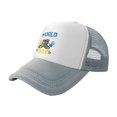 thumbnail image 1 of World Down Syndrome Day Awareness T21 Teacher Trucker Hats Gray One Size Adjustable Snapback Hat, 1 of 5