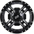 thumbnail image 2 of 4/110 Beartooth Wheel 12x7 5.0 + 2.0 Machined/Black for Suzuki King Quad 400AS 4x4 2008-2019, 2 of 7