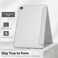 thumbnail image 3 of KOMI Case for Galaxy Tab A9+/A9 Plus 11 inch 2023, Slim Stand Protective Smart Cover with Hard PC Translucent Back Shell for Tab A9 Plus Tablet (SM-X210/X216/X218), Auto Wake/Sleep, Silver, 3 of 5