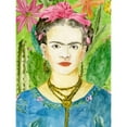 thumbnail image 3 of Wang, Melissa 12x14 Black Modern Framed Museum Art Print Titled - Frida Kahlo II, 3 of 5