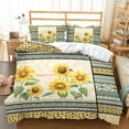 thumbnail image 1 of Quilt Bedding Set-Sunflower Quilt Bed Set, Coverlet for All Season-Soft Microfiber Bedspread+Pillows-Quilts Gifts, 1 of 6