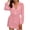 Pink, variant on APEXFWDT Womens Flannel Plaid Shirt Dress Flannel Roll up Long Sleeve Dress Button Down Casual Dresses with Belt for Women Purple Small