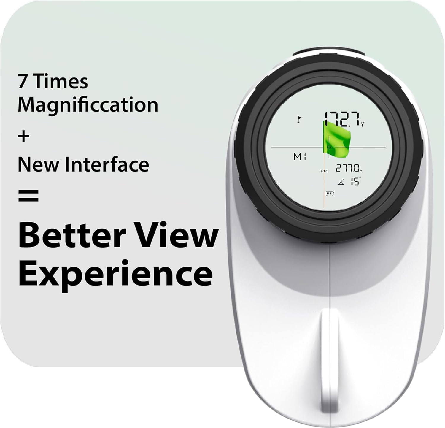 Gogogo Sport Vpro Golf Rangefinder 650 Yards 6X Magnification with Slope Switch, Built-in Magnet GS24MTL