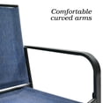thumbnail image 6 of 5-Peices Outdoor Patio Dining Set Stacking Chairs and Square Table Furniture Set for 4 Person, 6 of 7
