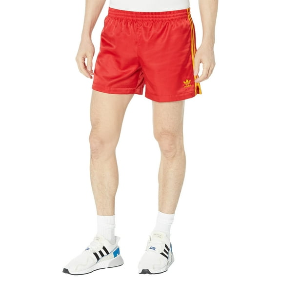 adidas Originals 3-Stripes Woven Shorts Team Power Red/Team Power Red/Team Collegiate Gold LG
