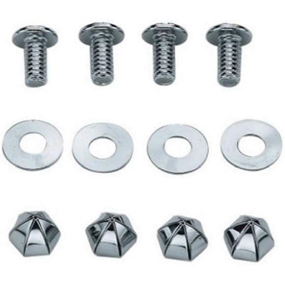Unique Accessories 94445 License Plate Bolt & Nut - 4 Pack