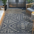 thumbnail image 3 of Well Woven Medusa Khalo Modern Tribal Navy Blue 5'3" x 7'3" Indoor Outdoor Area Rug, 3 of 3