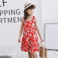 thumbnail image 5 of Ketyyh-chn99 Toddler Dress Baby Girl Summer Clothes Ruffle Sleeve Floral Smock Beach Boho Dresses Sundress Red,6-7 Years, 5 of 5