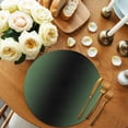 thumbnail image 2 of Green Black Ombre Round Placemats Set of 6 for Dinning Tables,Heat-proof Braided Table Mats 15 Inch,Modern Gradient Abstract Art Washable Place Mat for Kitchen Restaurant Party Decor Table Setting, 2 of 9