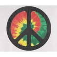thumbnail image 4 of Old Glory Mens Rasta Tie Dye Peace Sign Distressed Halftone Long Sleeve Graphic T Shirt, 4 of 6