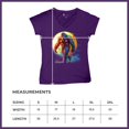 thumbnail image 7 of Full Moon Bigfoot Women's V-Neck T-shirt Hiking Sasquatch Hide and Seek Champion, 7 of 7