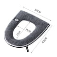thumbnail image 2 of Cojín del retrete anillo felpa hogar invierno impermeable cremallera retrete cojín, 2 of 6