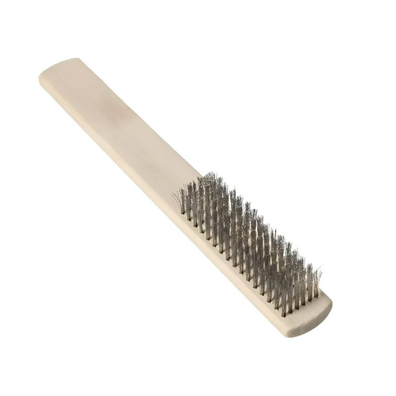 ACDANC Steel Wire Brush Comfortable Grip Handle 6-Row Steel Wire Brush Scrub for Cleaning