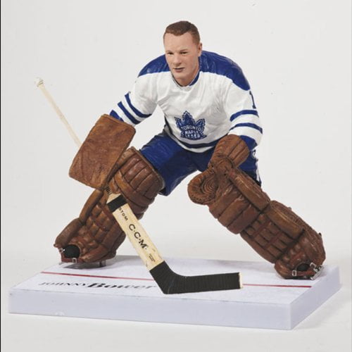 McFarlane Sportspicks: NHL Series 32 Johnny Bower - Figurine Toronto en Feuille d'Érable de 6 Pouces