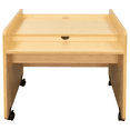 thumbnail image 6 of Tot Mate Children's Desk Wooden Mobile Kids Table on Wheels, Classroom Furniture, 30" Wide, Maple, 6 of 10