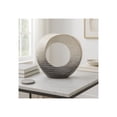 thumbnail image 3 of Decorative Home Decor Sculpture - Bathroom Accessory, Office and Room Decor Statement Piece - Modern Statue Accent for Living Room Decor, Bookself, Coffee Table or Artful Ornaments - 10" Ivory & Tan, 3 of 10