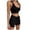 Black-81, variant on REALiKUN Women Seamless Yoga Outfits 2 Piece Workout Short Sleeve Crop Top with High Waisted Running Shorts Sets Pink XL
