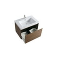 thumbnail image 2 of VSF 30in Single Sink Wall Mounting Bath Vanity in Brown with White Sintered Stone Top, 2 of 4