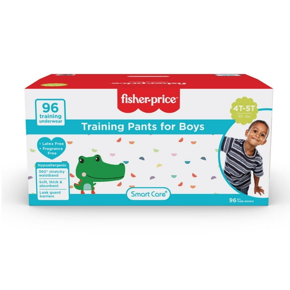 Fisher-Price Boys Pull-up Potty Training Pants for Toddlers, 4T-5T, 96 Count