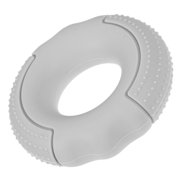 TITINICE Silicone Hand Grip Trainer Ring, Light Grey, Smooth Surface for Training