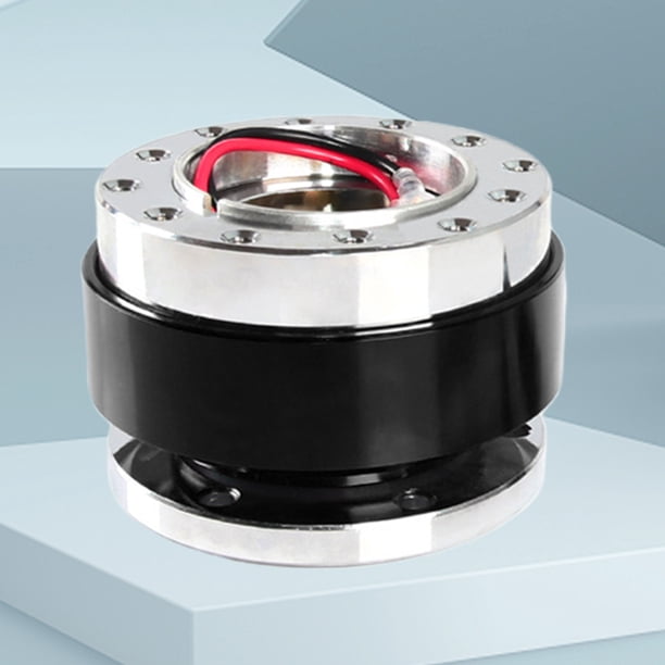 Liberación Rápida Del Volante Adaptador de cubo de rueda Adaptador de liberación rápida de 6 orificios Accesorios para automóviles (negro)
