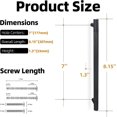 thumbnail image 2 of 10 Pack Matte Black Cabinet Pulls knurled 7 Inch Hole Centers Kitchen Cabinet Handles Black Drawer Pulls Cabinet Hardware, 2 of 6