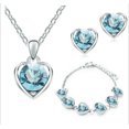 thumbnail image 2 of Juego de 4 piezas de collar arete, pulsera, anillos XianweiShao 9024735071228, 2 of 5