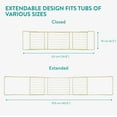 thumbnail image 4 of Navaris Plateau de Bain en Fil Doré - Caddy de Bain Réglable - Plateaux Organisateurs pour Baignoire - Étagère de Rangement Extensible pour Jouets de Bain - Robuste et Facile à Utiliser, 4 of 8