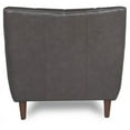 thumbnail image 3 of Maklaine Mid Century Leather Chair in Charcoal, 3 of 7