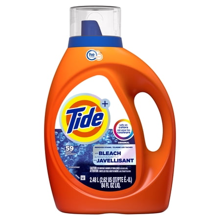 Tide Bleach Alternative Liquid Laundry Detergent, Original Scent, 84 fl oz, 59 Loads