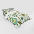thumbnail image 3 of Ambesonne Cartoon Bedding Set 3 Pcs, Birds Flowers Trees, Twin XL, Multicolor, 3 of 3