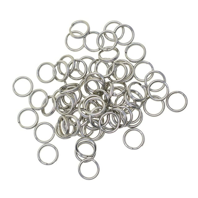 Pack Of 100 Stainless Steel Part For Connecting Lobster Clasp, Charms, Links And Other Jewelry Making And Crafting DIY - 12mm