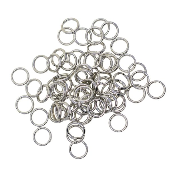 Llavero de acero inoxidable resistente BLESIY Etiqueta Llave Colgantes paquete de 100