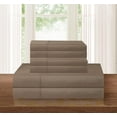 thumbnail image 2 of Elegant Comfort 1500 Hotel Quality Microfiber Wrinkle and Fade Resistant Cozy 6-Piece Bedding Set, Queen Taupe, 2 of 5