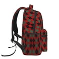 thumbnail image 3 of Fotbe Argyle Plaid Mochila Casual con Estampado para Escuela, Viajes y Actividades al Aire Libre - Duradera, Ligera y Cómoda, 3 of 5