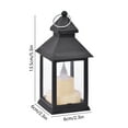 thumbnail image 3 of TOOPTY Decorative Black Lantern, LED Candle Light for Indoor Outdoor Centerpieces, 3 of 6
