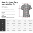 thumbnail image 2 of Yiaed Weave Geometric Print Mens Short Sleeve Tight Fit T-Shirt, Crewneck Casual Tee-X-Large, 2 of 5