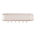 thumbnail image 5 of With Hook Rack Storage Rack Free Punching Towel Rack Wall-Mounted Storage Rack(Apricot), 5 of 7