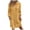 Yellow, variant on Shirt Dresses for Women Long Sleeve Button Down Collared Loose Fit Midi Dress Spring Work Dress with Pockets