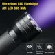 thumbnail image 2 of ZHAOCHENG Linterna de luz ultravioleta negra - Lámpara ultravioleta con 21 LED - Clase de eficiencia energética: A - Alta iluminación, 2 of 5