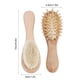 thumbnail image 3 of Sistema de Cepillo Para Bebé Cerdas de Pelo de Cabra Natural Peine de Madera Para El Cabello Recién Nacidos Ni?os Peque?os Cuidado Diario Cabello bebé cabeza Spptty no, 3 of 7