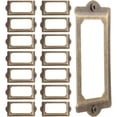 thumbnail image 3 of FRCOLOR Label Frame 2 Sets Drawer Label Vintage Cupboard Label Frame Cabinet Drawer Label Holder,2.76"X1.3"X0.04", 3 of 4