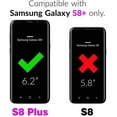 thumbnail image 2 of Design for Samsung Galaxy S8 Plus/S8+ Wallet Case,PU Leather Phone Cases with Screen Protector Card Holder,Stand Flip Shockproof Flip Protective Cover for S8plus SM-G955U Men Black, 2 of 12