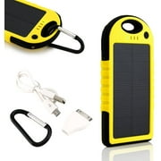 Gearonic Waterproof Solar Power Bank, Yellow